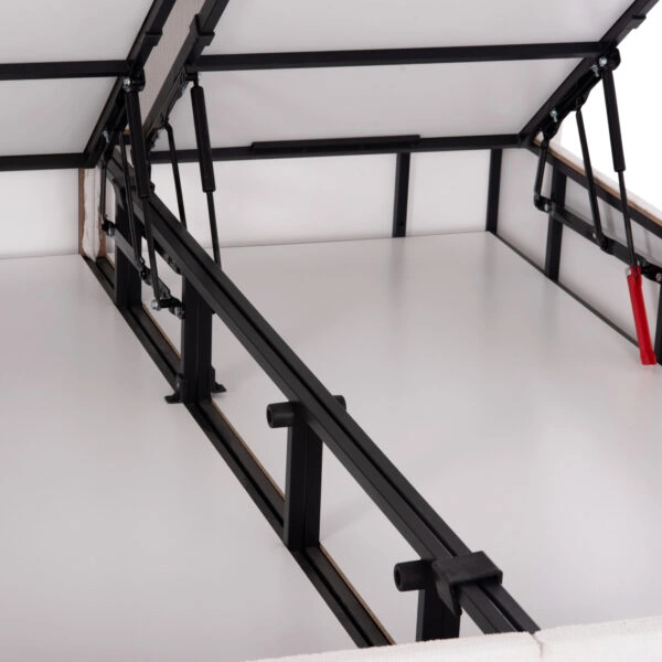 ΚΡEΒΑΤΙ ΜΕ ΑΠΟΘΗΚΕΥΤΙΚΟ ΧΩΡΟ DREAMLET HM716.03 ΛΕΥΚΟ ΜΠΟΥΚΛΕ- ΓΙΑ ΣΤΡΩΜΑ 160x200εκ.