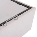 ΚΡEΒΑΤΙ ΜΕ ΑΠΟΘΗΚΕΥΤΙΚΟ ΧΩΡΟ DREAMLET HM716.03 ΛΕΥΚΟ ΜΠΟΥΚΛΕ- ΓΙΑ ΣΤΡΩΜΑ 160x200εκ.