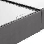 ΚΡΕΒΑΤΙ ΜΕ ΣΤΡΩΜΑ ΔΙΠΛΟ MALENA HM21164 ΓΚΡΙ ΒΕΛΟΥΔΟ & ΑΠΟΘ.ΧΩΡΟΣ-ΓΙΑ 160x200εκ.