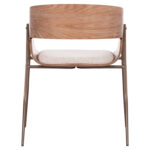 ΠΟΛΥΘΡΟΝΑ KRILL HM18254.01 PLYWOOD ΣΕ WHITEWASH--ΜΕΤΑΛΛΟ ΣΕ ΧΑΛΚΙΝΟ 55,5x55x72Υεκ.