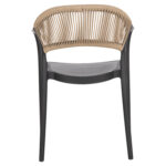 ΠΟΛΥΘΡΟΝΑ ΠΟΛΥΠΡΟΠΥΛΕΝΙΟΥ EVA HM6155.02 ΜΑΥΡΗ ΜΕ ΜΠΕΖ ΣΧΟΙΝΙ 58,5x49x83,5Υεκ.