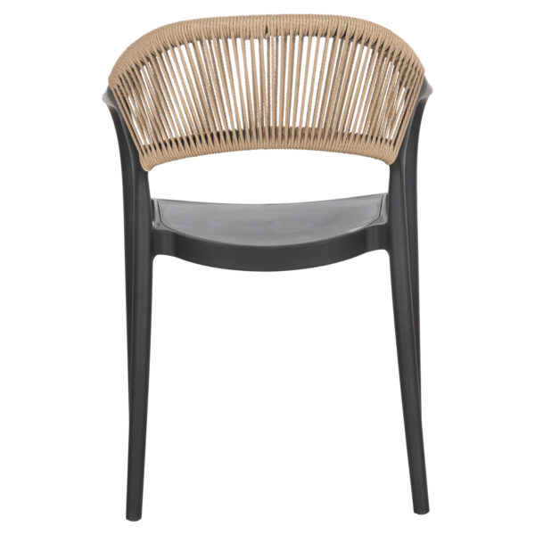 ΠΟΛΥΘΡΟΝΑ ΠΟΛΥΠΡΟΠΥΛΕΝΙΟΥ EVA HM6155.02 ΜΑΥΡΗ ΜΕ ΜΠΕΖ ΣΧΟΙΝΙ 58,5x49x83,5Υεκ.