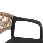 ΠΟΛΥΘΡΟΝΑ ΠΟΛΥΠΡΟΠΥΛΕΝΙΟΥ EVA HM6155.02 ΜΑΥΡΗ ΜΕ ΜΠΕΖ ΣΧΟΙΝΙ 58,5x49x83,5Υεκ.