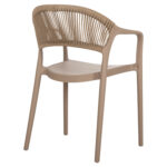 ΠΟΛΥΘΡΟΝΑ ΠΟΛΥΠΡΟΠΥΛΕΝΙΟΥ EVA HM6155.03 ΚΑΠΟΥΤΣΙΝΟ ΜΕ ΜΠΕΖ ΣΧΟΙΝΙ 58,5x49x83,5Υεκ.