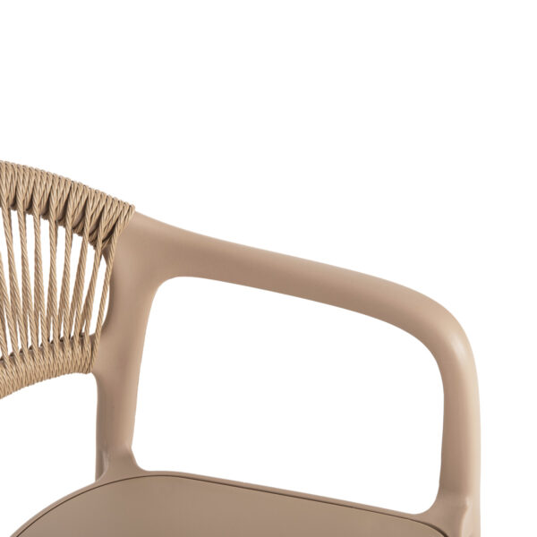 ΠΟΛΥΘΡΟΝΑ ΠΟΛΥΠΡΟΠΥΛΕΝΙΟΥ EVA HM6155.03 ΚΑΠΟΥΤΣΙΝΟ ΜΕ ΜΠΕΖ ΣΧΟΙΝΙ 58,5x49x83,5Υεκ.