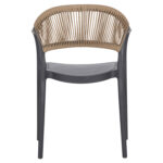 ΠΟΛΥΘΡΟΝΑ ΠΟΛΥΠΡΟΠΥΛΕΝΙΟΥ EVA HM6155.10 ΓΚΡΙ ΜΕ ΜΠΕΖ ΣΧΟΙΝΙ 58,5x49x83,5Υεκ.