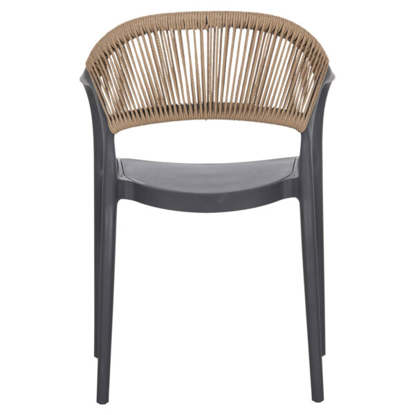 ΠΟΛΥΘΡΟΝΑ ΠΟΛΥΠΡΟΠΥΛΕΝΙΟΥ EVA HM6155.10 ΓΚΡΙ ΜΕ ΜΠΕΖ ΣΧΟΙΝΙ 58,5x49x83,5Υεκ.