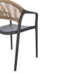 ΠΟΛΥΘΡΟΝΑ ΠΟΛΥΠΡΟΠΥΛΕΝΙΟΥ EVA HM6155.10 ΓΚΡΙ ΜΕ ΜΠΕΖ ΣΧΟΙΝΙ 58,5x49x83,5Υεκ.