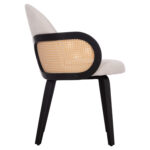 ΠΟΛΥΘΡΟΝΑ ΤΡΑΠΕΖΑΡΙΑΣ BECKER HM18246.02 PLYWOOD ΜΑΥΡΟ--ΕΚΡΟΥ ΥΦΑΣΜΑ 54x62x79Υεκ.