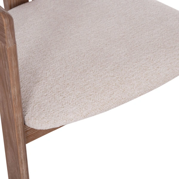 ΠΟΛΥΘΡΟΝΑ ΤΡΑΠΕΖΑΡΙΑΣ KALL HM18247.01 ΜΠΕΖ ΥΦΑΣΜΑ--ΜΑΤ WHITEWASH PLYWOOD 56x45x73Υεκ.