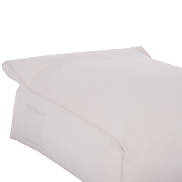 ΠΟΥΦ YAMIN 2ΑΤΟΜΩΝ ΜΕ TEXTILENE 600gr/m2 2X1 ΛΕΥΚΟ HM5773.11 140x140x40-60Υεκ.