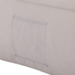 ΠΟΥΦ YAMIN 2ΑΤΟΜΩΝ ΜΕ TEXTILENE 600gr/m2 2X1 ΛΕΥΚΟ HM5773.11 140x140x40-60Υεκ.