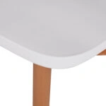 ΣΕΤ ΤΡΑΠΕΖΑΡΙΑΣ 5ΤΜΧ MINIMAL HM21172 MDF TOP ΣΕ ΛΕΥΚΟ-ΣΚΕΛΕΤΟΣ ΣΕ ΦΥΣΙΚΟ ΞΥΛΟΥ