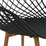 ΣΕΤ ΤΡΑΠΕΖΑΡΙΑΣ 5ΤΜΧ ARIADNE HM21174 MDF TOP & ΠΟΛΥΠΡΟΠΥΛΕΝΙΟ ΣΕ ΜΑΥΡΟ