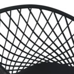 ΣΕΤ ΤΡΑΠΕΖΑΡΙΑΣ 5ΤΜΧ ARIADNE HM21174 MDF TOP & ΠΟΛΥΠΡΟΠΥΛΕΝΙΟ ΣΕ ΜΑΥΡΟ