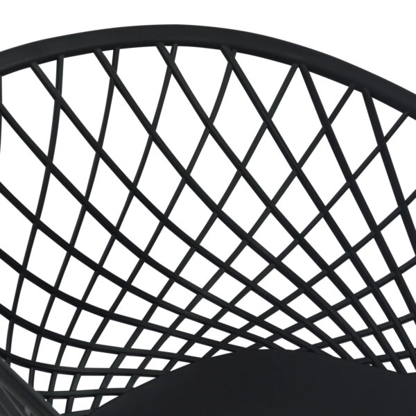 ΣΕΤ ΤΡΑΠΕΖΑΡΙΑΣ 5ΤΜΧ ARIADNE HM21174 MDF TOP & ΠΟΛΥΠΡΟΠΥΛΕΝΙΟ ΣΕ ΜΑΥΡΟ