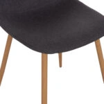ΣΕΤ ΤΡΑΠΕΖΑΡΙΑΣ 5ΤΜΧ MINARDO HM21179 MDF TOP ΣΕ ΜΑΥΡΟ--ΣΚΟΥΡΟ ΓΚΡΙ ΥΦΑΣΜΑ