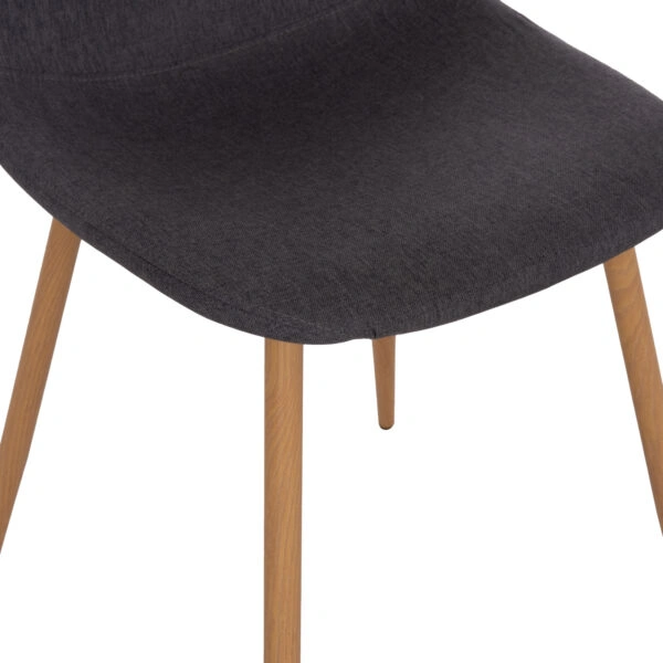ΣΕΤ ΤΡΑΠΕΖΑΡΙΑΣ 5ΤΜΧ MINARDO HM21179 MDF TOP ΣΕ ΜΑΥΡΟ--ΣΚΟΥΡΟ ΓΚΡΙ ΥΦΑΣΜΑ