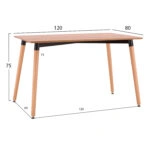 ΣΕΤ ΤΡΑΠΕΖΑΡΙΑΣ 5ΤΜΧ VEGAS HM21180 MDF TOP ΣΕ ΦΥΣΙΚΟ--ΥΦΑΣΜΑ ΜΠΕΖ