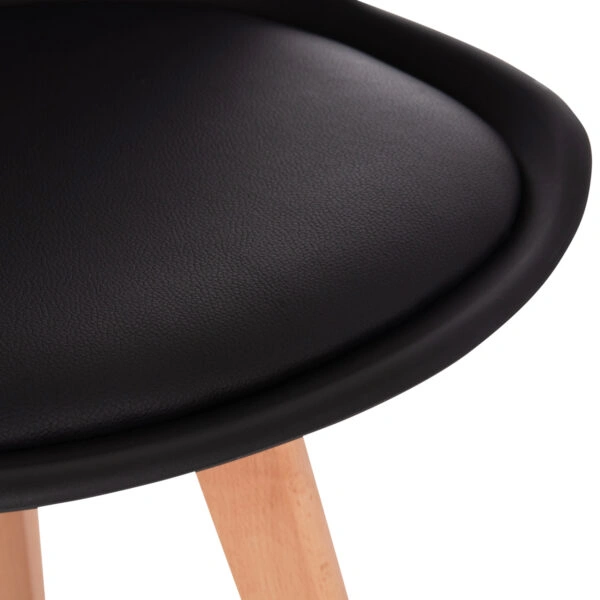 ΣΕΤ ΤΡΑΠΕΖΑΡΙΑΣ 5ΤΜΧ VEGAS HM21185 MDF TOP ΣΕ ΜΑΥΡΟ--ΠΟΔΙΑ ΟΞΙΑΣ