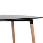 ΣΕΤ ΤΡΑΠΕΖΑΡΙΑΣ 5ΤΜΧ VEGAS HM21185 MDF TOP ΣΕ ΜΑΥΡΟ--ΠΟΔΙΑ ΟΞΙΑΣ