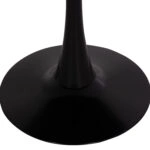 ΣΕΤ ΤΡΑΠΕΖΑΡΙΑΣ 5ΤΜΧ BROLIN HM21191 MDF TOP-ΜΕΤΑΛΛΙΚΑ ΠΟΔΙΑ-ΒΕΛΟΥΔΟ--ΜΑΥΡΟ