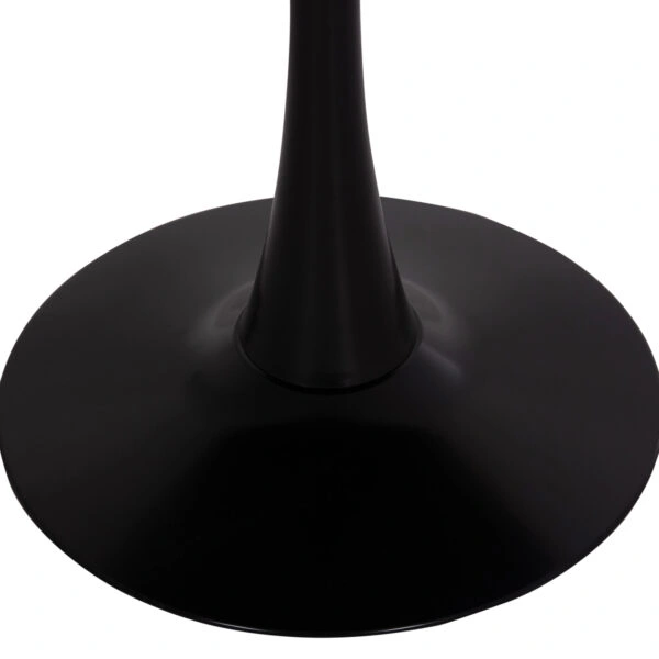 ΣΕΤ ΤΡΑΠΕΖΑΡΙΑΣ 5ΤΜΧ BROLIN HM21191 MDF TOP-ΜΕΤΑΛΛΙΚΑ ΠΟΔΙΑ-ΒΕΛΟΥΔΟ--ΜΑΥΡΟ