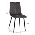 ΣΕΤ ΤΡΑΠΕΖΑΡΙΑΣ 5ΤΜΧ LATRELL HM21192 ΤΡΑΠΕΖΙ ΚΕΡΑΜΙΚΟ TOP-ΒΕΛΟΥΔΟ ΓΚΡΙ ΚΑΡΕΚΛΕΣ