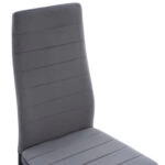 ΣΕΤ ΤΡΑΠΕΖΑΡΙΑΣ 5ΤΜΧ LADY HM21199.01 ΓΥΑΛΙ--ΜΕΤΑΛΛΟ ΣΕ ΜΑΥΡΟ & ΒΕΛΟΥΔΟ ΓΚΡΙ