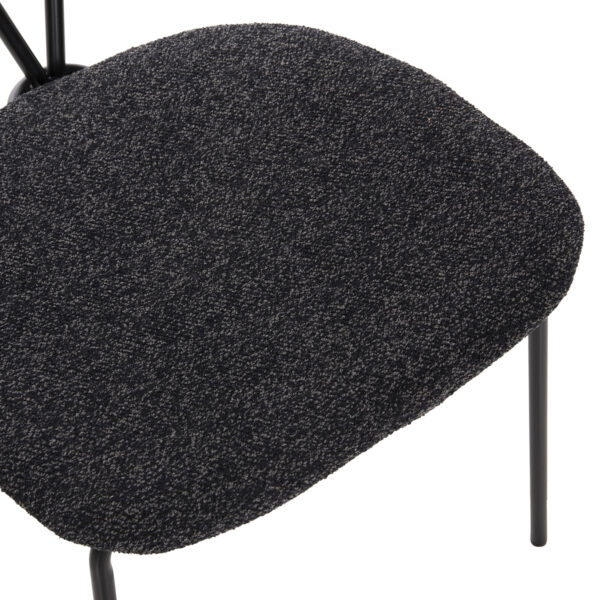 ΣΕΤ ΤΡΑΠΕΖΑΡΙΑΣ 5ΤΜΧ BROLIN HM21200 MDF TOP & ΜΕΤΑΛΛΟ ΜΑΥΡΟ-ΣΚΟΥΡΟ ΓΚΡΙ ΥΦΑΣΜΑ