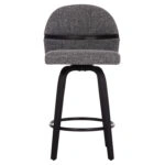 ΣΚΑΜΠΟ ΜΠΑΡ ΠΕΡΙΣΤΡΕΦΟΜΕΝΟ DEKKER HM18250.03 PLYWOOD ΜΑΥΡΟ--ΥΦΑΣΜΑ ΓΚΡΙ 48x54x96Υεκ.