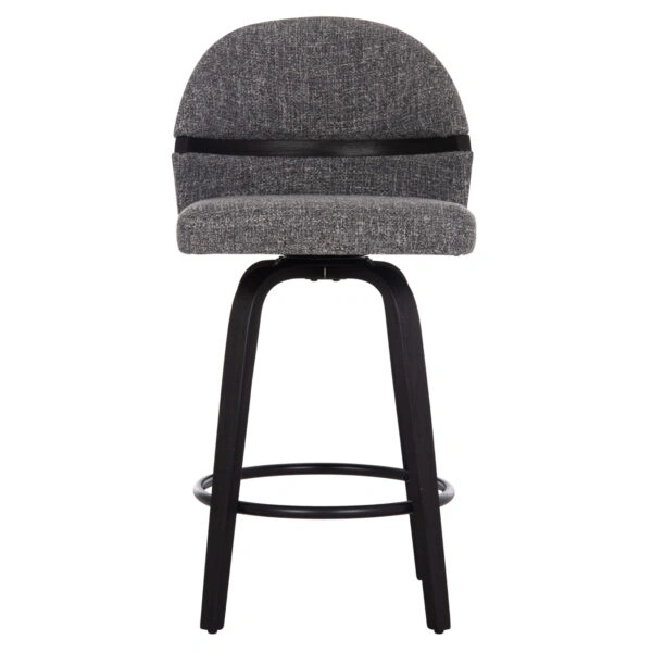 ΣΚΑΜΠΟ ΜΠΑΡ ΠΕΡΙΣΤΡΕΦΟΜΕΝΟ DEKKER HM18250.03 PLYWOOD ΜΑΥΡΟ--ΥΦΑΣΜΑ ΓΚΡΙ 48x54x96Υεκ.