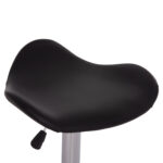 ΣΚΑΜΠO ΜΠΑΡ ΠΕΡΙΣΤΡΕΦΟΜΕΝΟ GANNA HM201.21 ΜΕ ΑΜΟΡΤΙΣΕΡ-ΜΑΥΡΟ PU 44x42x87Υεκ.