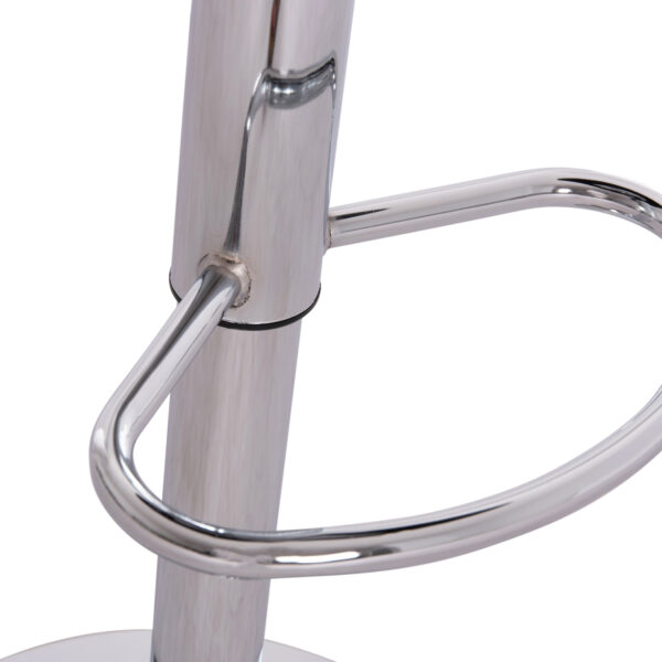 ΣΚΑΜΠO ΜΠΑΡ ΠΕΡΙΣΤΡΕΦΟΜΕΝΟ GANNA HM201.21 ΜΕ ΑΜΟΡΤΙΣΕΡ-ΜΑΥΡΟ PU 44x42x87Υεκ.