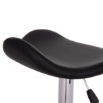 ΣΚΑΜΠO ΜΠΑΡ ΠΕΡΙΣΤΡΕΦΟΜΕΝΟ GANNA HM201.21 ΜΕ ΑΜΟΡΤΙΣΕΡ-ΜΑΥΡΟ PU 44x42x87Υεκ.