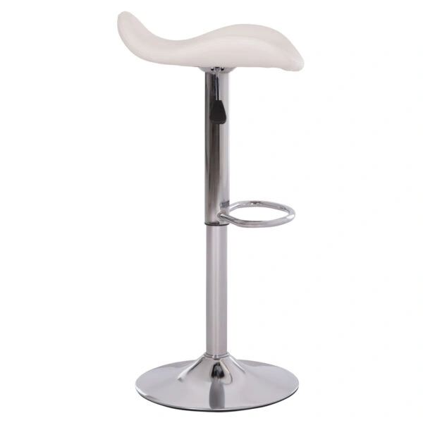 ΣΚΑΜΠO ΜΠΑΡ ΠΕΡΙΣΤΡΕΦΟΜΕΝΟ GANNA HM201.22 ΜΕ ΑΜΟΡΤΙΣΕΡ-ΛΕΥΚΟ PU 44x42x87Υεκ.