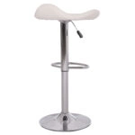 ΣΚΑΜΠO ΜΠΑΡ ΠΕΡΙΣΤΡΕΦΟΜΕΝΟ GANNA HM201.22 ΜΕ ΑΜΟΡΤΙΣΕΡ-ΛΕΥΚΟ PU 44x42x87Υεκ.