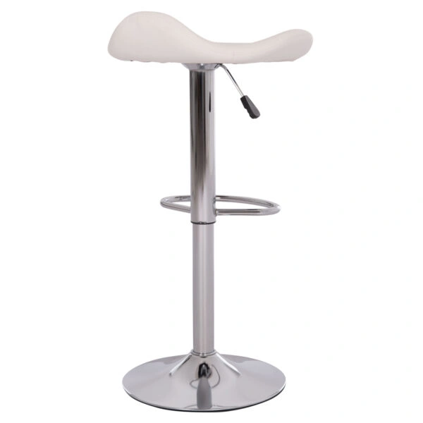 ΣΚΑΜΠO ΜΠΑΡ ΠΕΡΙΣΤΡΕΦΟΜΕΝΟ GANNA HM201.22 ΜΕ ΑΜΟΡΤΙΣΕΡ-ΛΕΥΚΟ PU 44x42x87Υεκ.