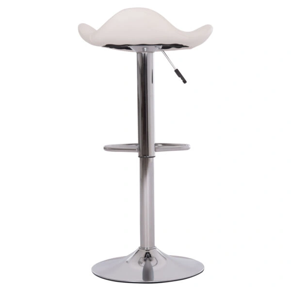 ΣΚΑΜΠO ΜΠΑΡ ΠΕΡΙΣΤΡΕΦΟΜΕΝΟ GANNA HM201.22 ΜΕ ΑΜΟΡΤΙΣΕΡ-ΛΕΥΚΟ PU 44x42x87Υεκ.