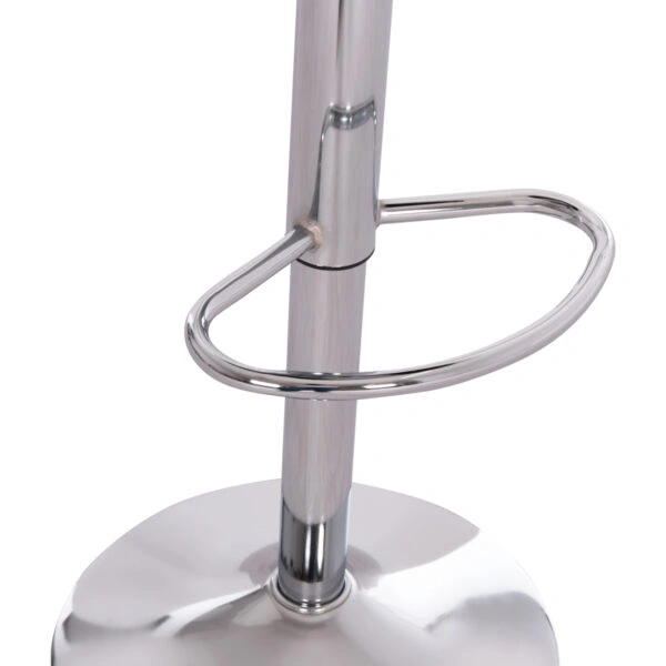 ΣΚΑΜΠO ΜΠΑΡ ΠΕΡΙΣΤΡΕΦΟΜΕΝΟ GANNA HM201.22 ΜΕ ΑΜΟΡΤΙΣΕΡ-ΛΕΥΚΟ PU 44x42x87Υεκ.