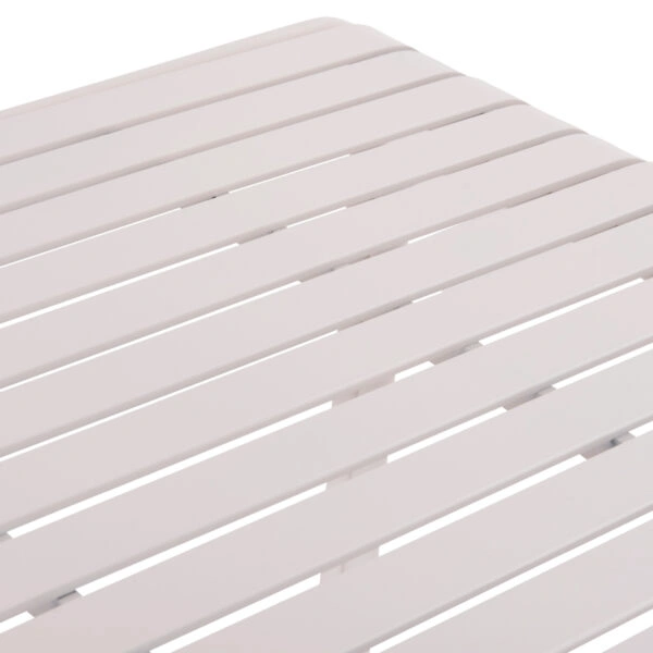 ΤΡΑΠΕΖΙ ΑΛΟΥΜΙΝΙΟΥ RACHEL HM6339.02 ΛΕΥΚΟ 150x80x75Υεκ.