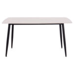 ΤΡΑΠΕΖΙ RAVEN HM18149.01 ΚΕΡΑΜΙΚΟ TOP ΜΕ ΟΨΗ ΛΕΥΚΟ ΜΑΡΜΑΡΟ 140x80x74Υεκ.