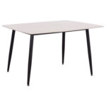 ΤΡΑΠΕΖΙ RAVEN HM18149.01 ΚΕΡΑΜΙΚΟ TOP ΜΕ ΟΨΗ ΛΕΥΚΟ ΜΑΡΜΑΡΟ 140x80x74Υεκ.