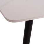 ΤΡΑΠΕΖΙ RAVEN HM18150.01 ΚΕΡΑΜΙΚΟ TOP ΛΕΥΚΟ ΜΑΡΜΑΡΟ-ΜΑΥΡΟ ΜΕΤΑΛΛΟ 160x80x74Υεκ.