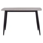 ΤΡΑΠΕΖΙ RAVEN HM9854.13 ΚΕΡΑΜΙΚΟ TOP ΓΚΡΙ ΜΑΡΜΑΡΟ-ΜΑΥΡΟ ΜΕΤΑΛΛΟ 120x70x73Υεκ.