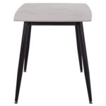 ΤΡΑΠΕΖΙ RAVEN HM9854.13 ΚΕΡΑΜΙΚΟ TOP ΓΚΡΙ ΜΑΡΜΑΡΟ-ΜΑΥΡΟ ΜΕΤΑΛΛΟ 120x70x73Υεκ.