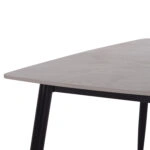 ΤΡΑΠΕΖΙ RAVEN HM9854.13 ΚΕΡΑΜΙΚΟ TOP ΓΚΡΙ ΜΑΡΜΑΡΟ-ΜΑΥΡΟ ΜΕΤΑΛΛΟ 120x70x73Υεκ.