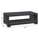 ΤΡΑΠΕΖΙ ΣΑΛΟΝΙΟΥ SALEM HM2217.01 ZEBRANO 120Χ60Χ42εκ.