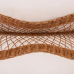 ΤΡΑΠΕΖΙ ΣΑΛΟΝΙΟΥ ANNA HM18157.02 FIBER CEMENT ΛΕΥΚΟ-ΦΥΣΙΚΟ RATTAN--Φ92x44.5Υεκ