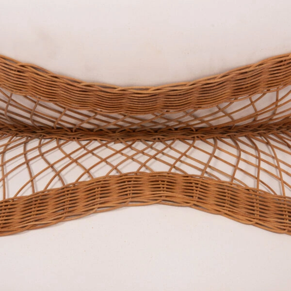 ΤΡΑΠΕΖΙ ΣΑΛΟΝΙΟΥ ANNA HM18157.02 FIBER CEMENT ΛΕΥΚΟ-ΦΥΣΙΚΟ RATTAN--Φ92x44.5Υεκ